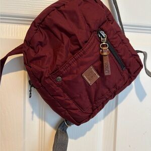 Lapin House Kids Book Bag Maroon 7x7 Inches Zipper Pockets